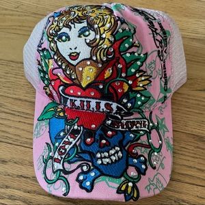 Deadstock Ed Hardy Rhinestone Hat